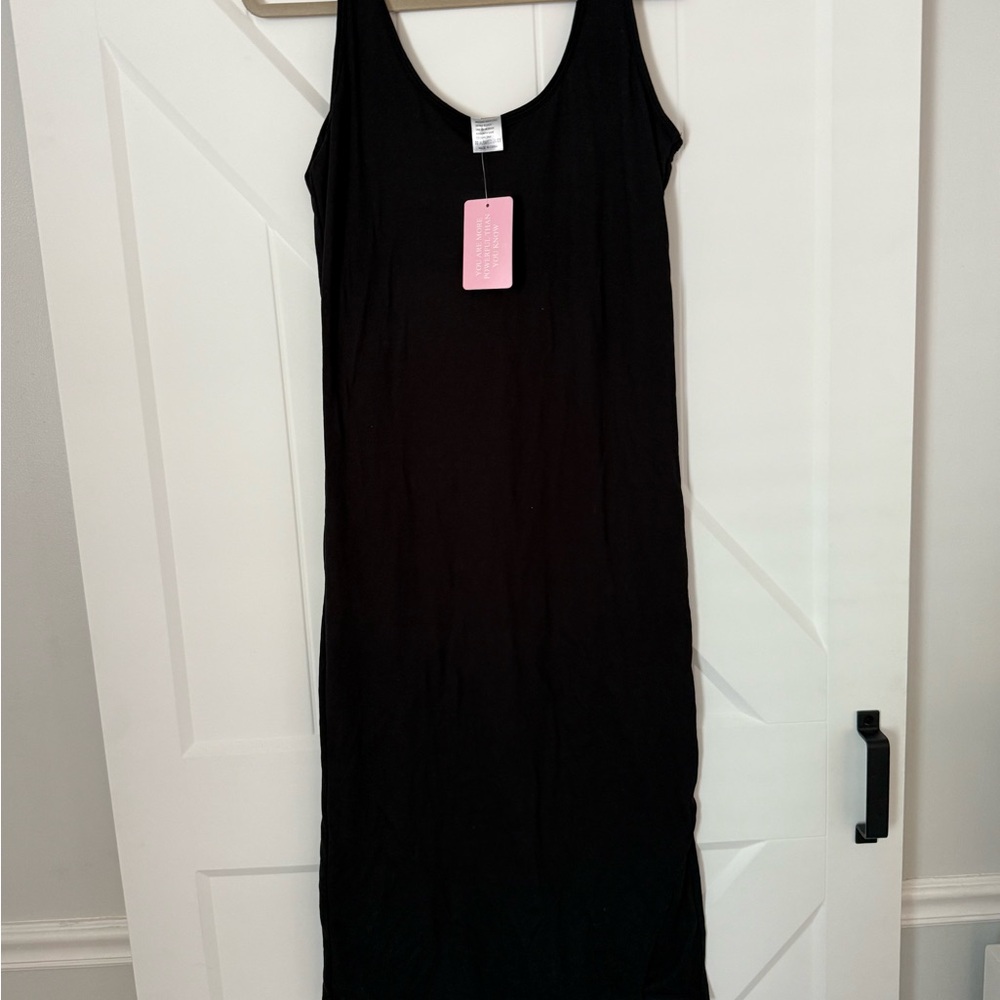 NWT Maternity Bodycon Black Dress- XXL - Picture 2 of 3